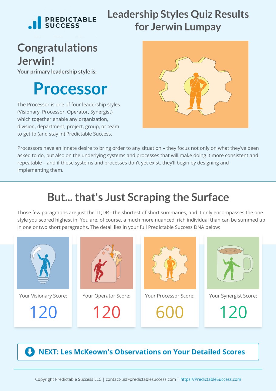Predictable Success Leadership Styles